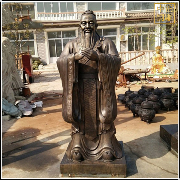 室外孔子銅雕塑鑄造.jpg