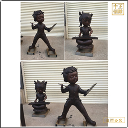 小型小孩人物雕塑鑄造 小型小孩人物雕塑鑄造