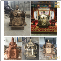古代人物坐像鑄造 
