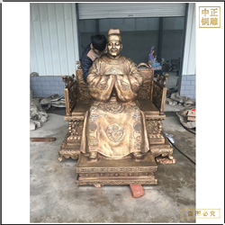 貼金大型人物雕塑 