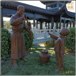 小孩打酒銅雕塑 小孩打酒銅雕塑