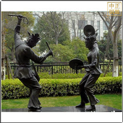 園林廣場(chǎng)扭秧歌人物雕塑 園林廣場(chǎng)扭秧歌人物雕塑