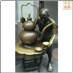 倒涼茶人物雕塑 倒涼茶人物雕塑