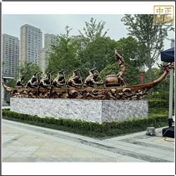 園林賽龍舟景觀雕塑 園林賽龍舟景觀雕塑
