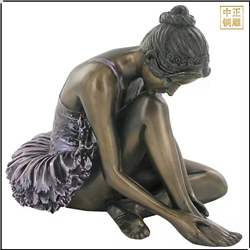 芭蕾舞女孩銅雕塑 芭蕾舞女孩銅雕塑