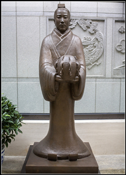 鑄銅張衡銅雕塑 鑄銅張衡銅雕塑