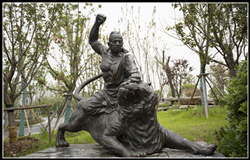 武松打虎銅雕塑