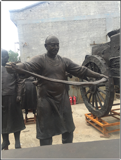 古代拉面人物銅雕塑 古代拉面人物銅雕塑